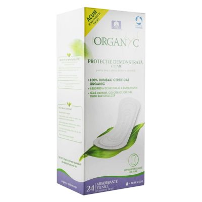 absorvant zilnic din bumbac organic